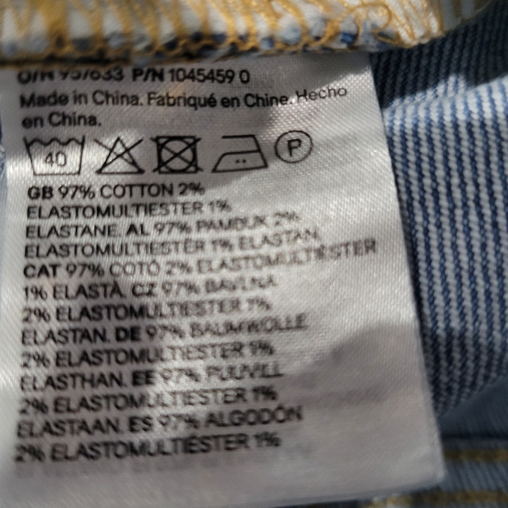 H&M Harper High Rise Wide Leg Classic Blue Women's Jeans Size 4 - Picture 4 of 4
